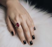 серебряное кольцо с цирконом  57063256
